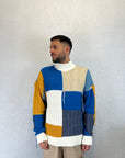 Maglione Mezzo Collo Pacthwork