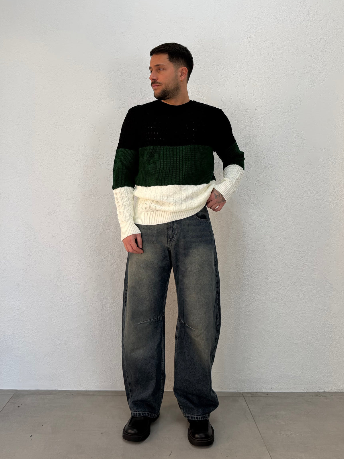 MAGLIONE TRICOLOR