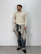 MAGLIONE GIROCOLLO A COSTE