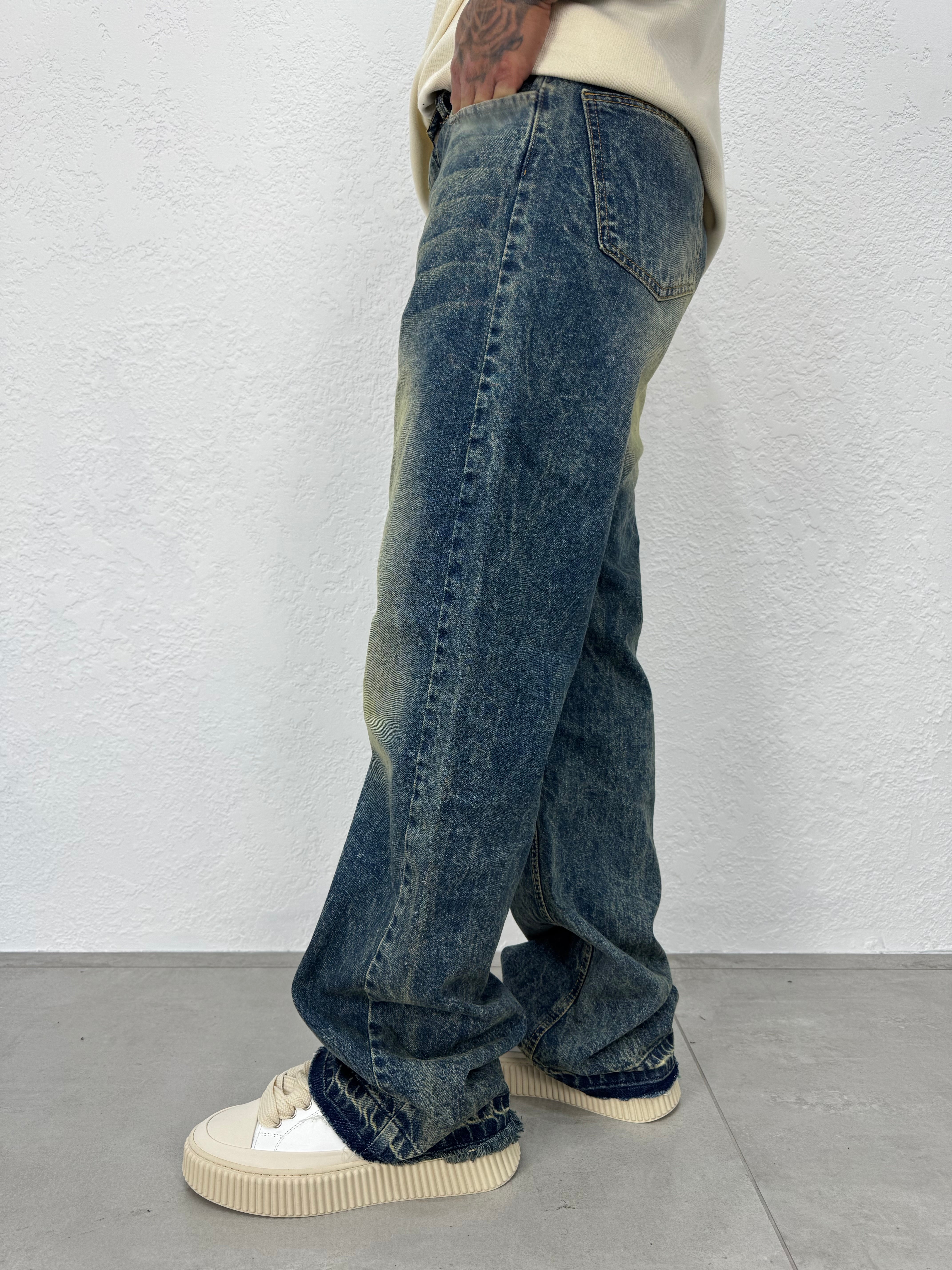 JEANS SABBIATO VERDE