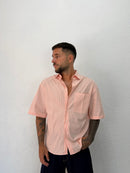 CAMICIA RIGATA MEZZA MANICA OVER