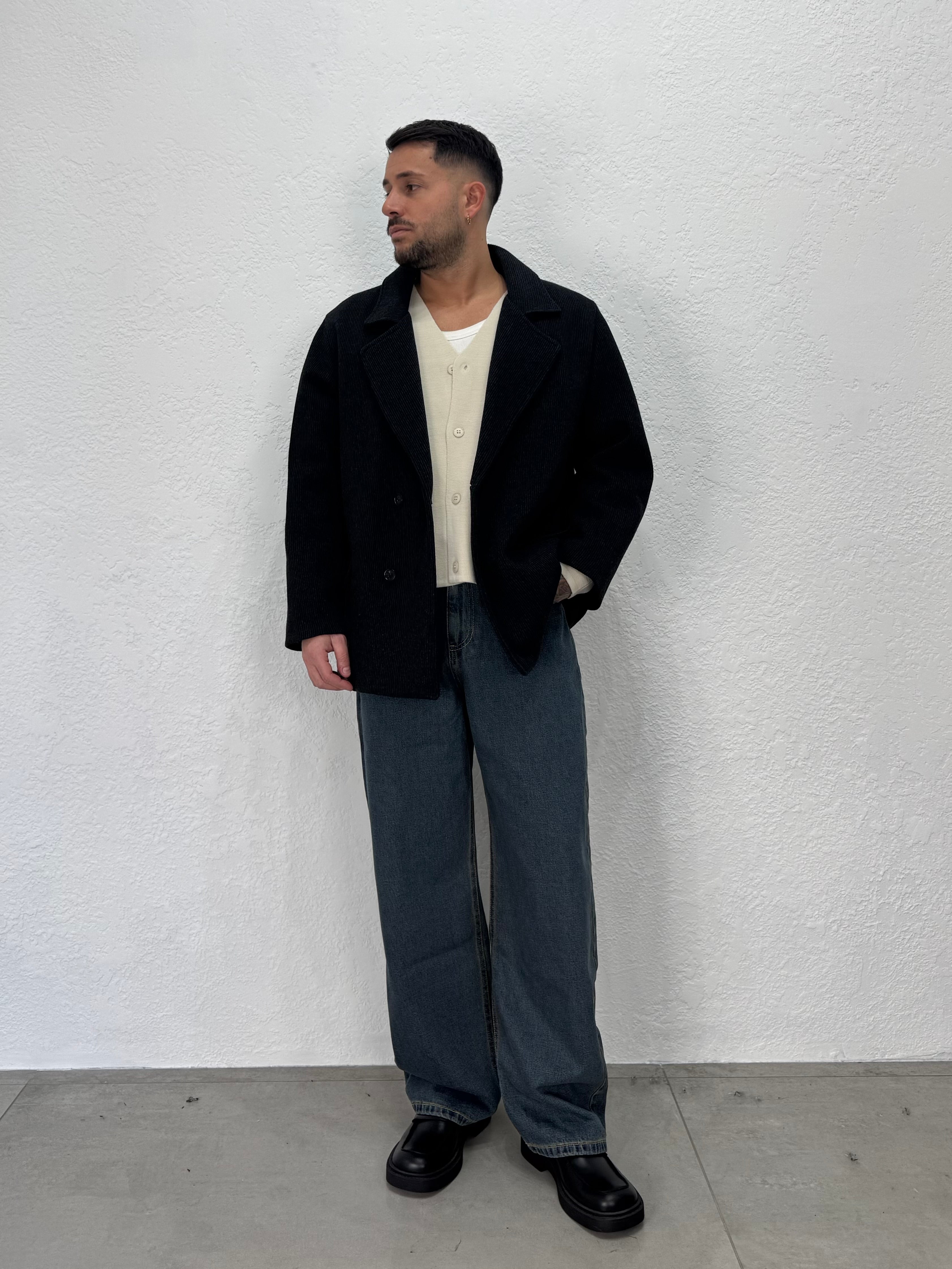 CAPPOTTO OVER IN MAGLIA