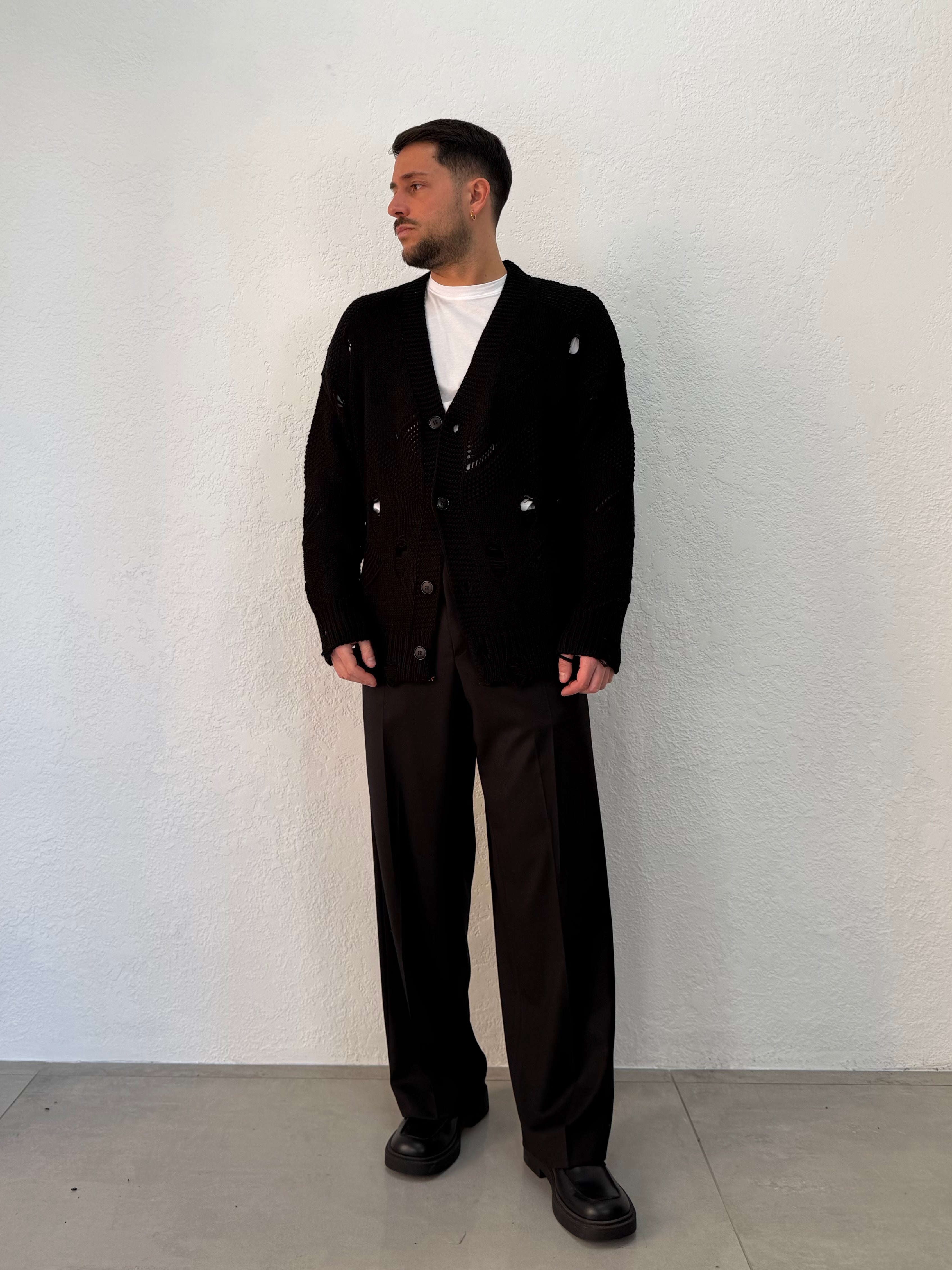 CARDIGAN OVER CON ROTTURE