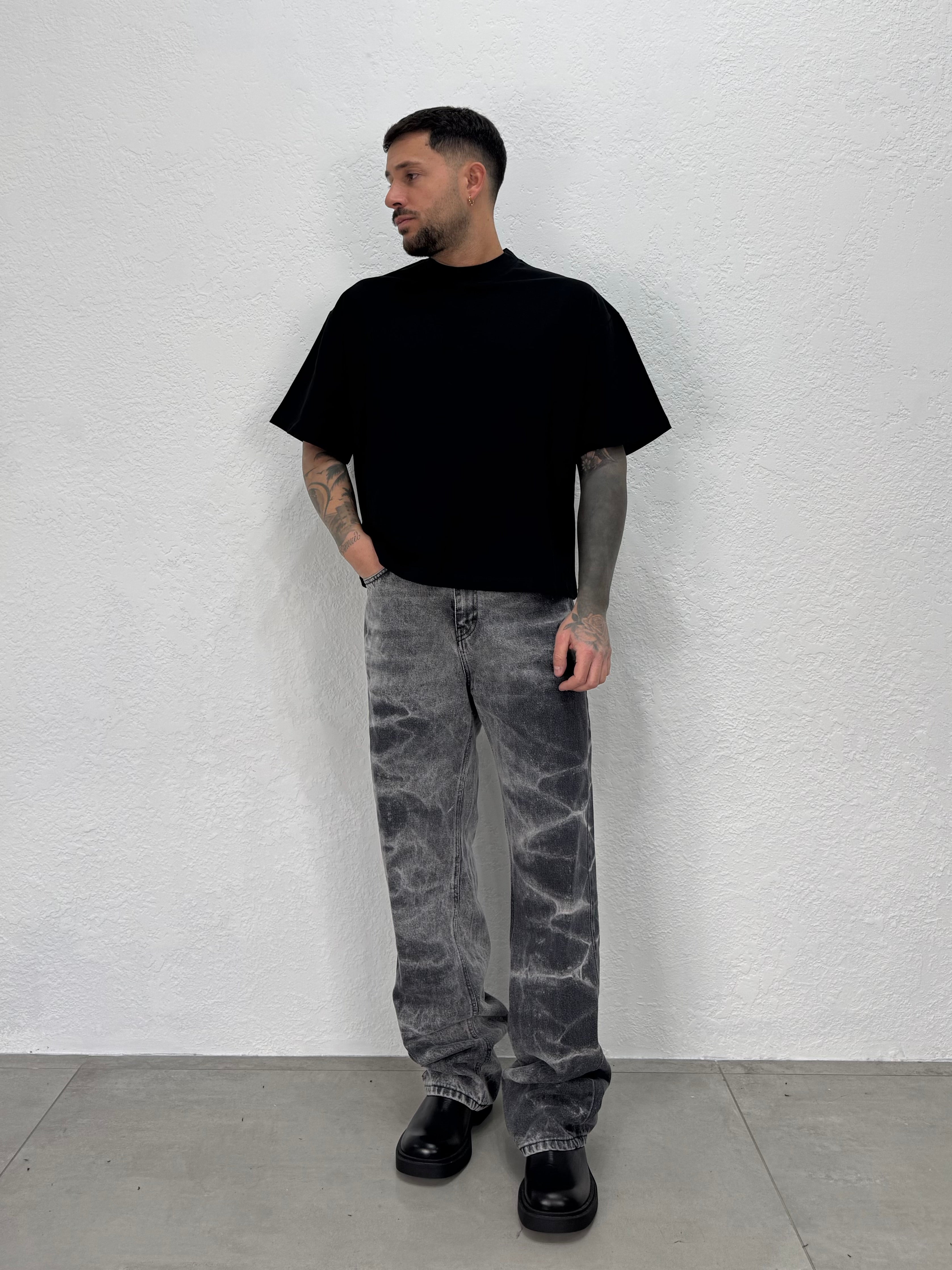 T-SHIRT COTONE PESANTE BOXY