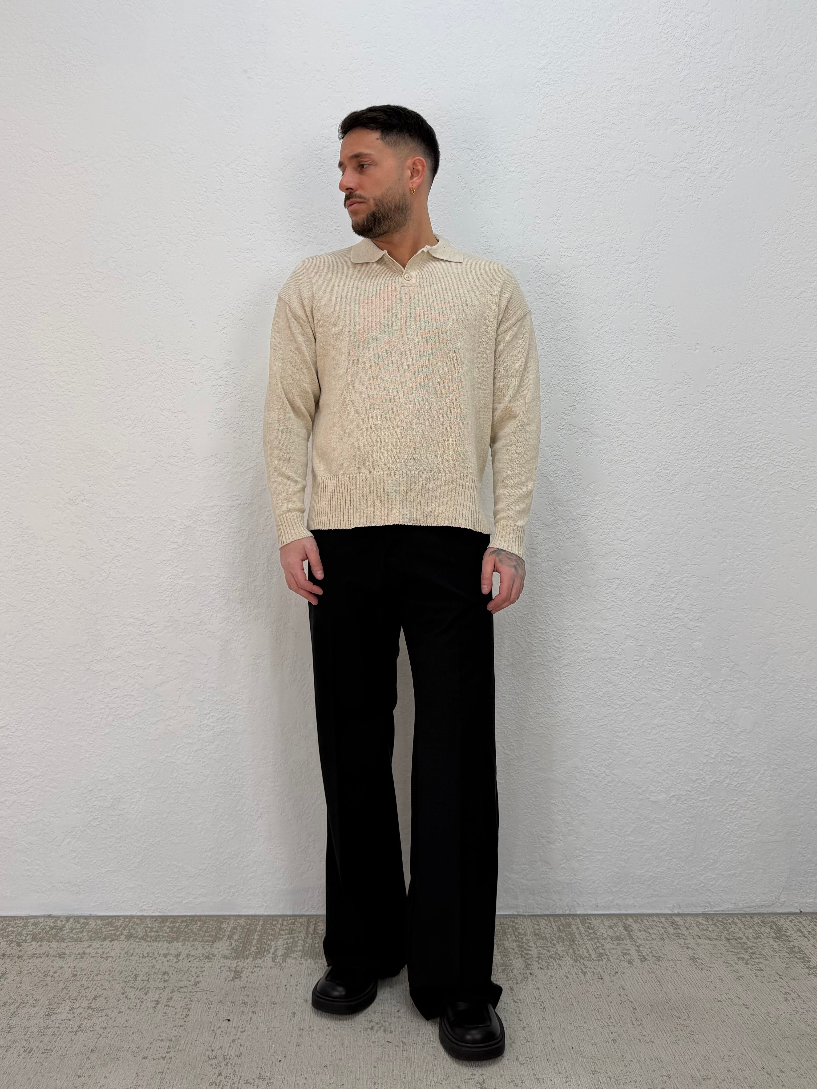 POLO IN FILO CON SPACCHI