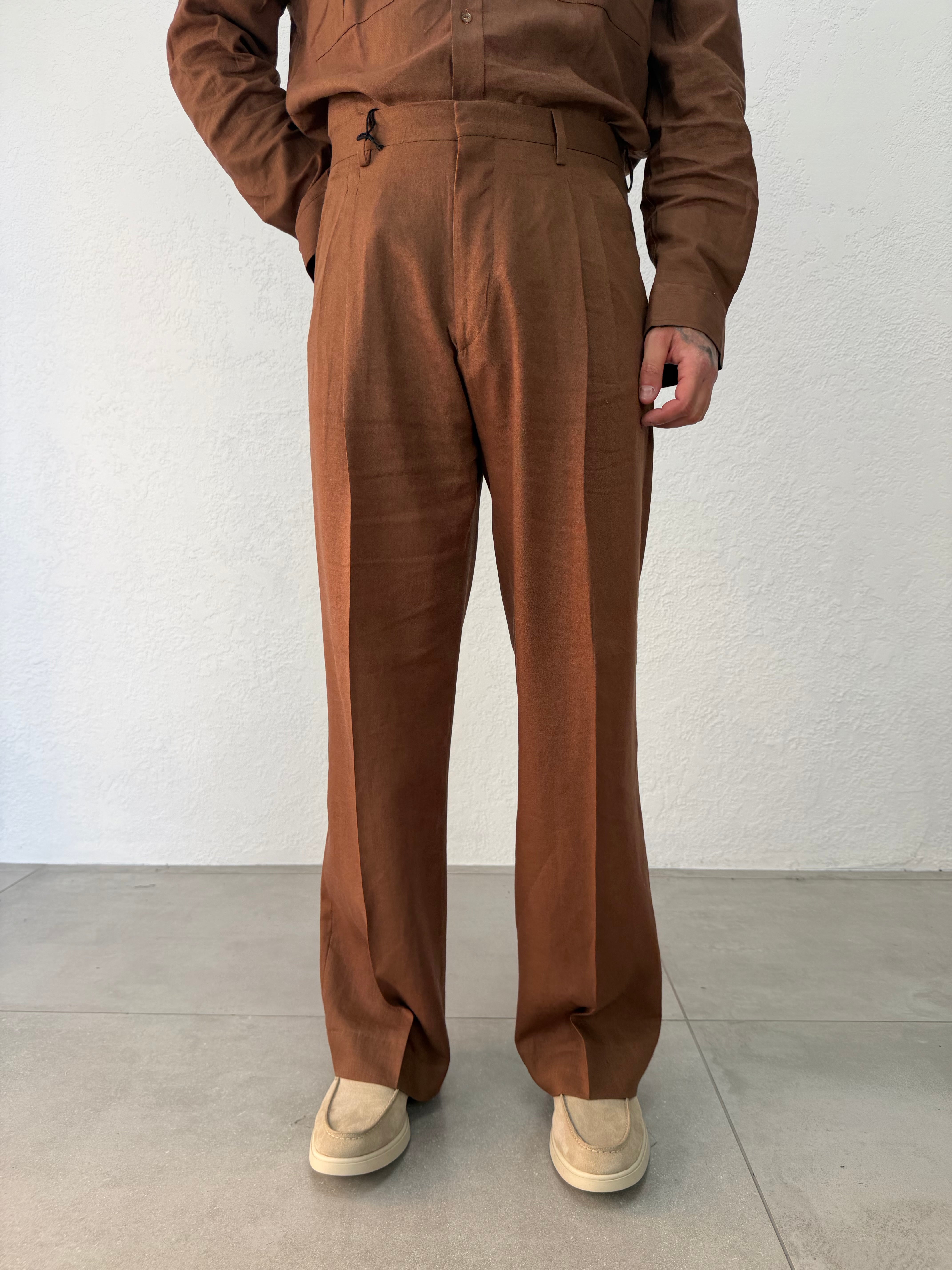 PANTALONE LINO KEVIN/ SAFARI