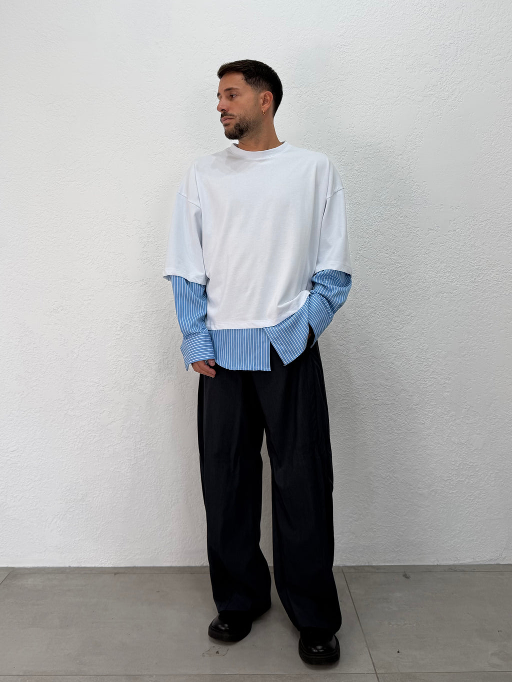 T-SHIRT LONG SLEEVE CON CAMICIA