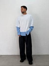 T-SHIRT LONG SLEEVE CON CAMICIA