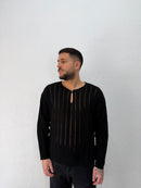 MAGLIA IN FILO MANICA LUNGA HAITI