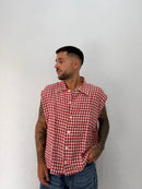 CAMICIA SMANICATO QUADRI OVER