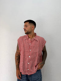 CAMICIA SMANICATO QUADRI OVER