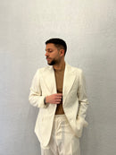 Giacca Monopetto Crema
