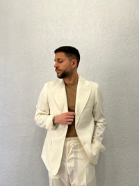 Giacca Monopetto Crema