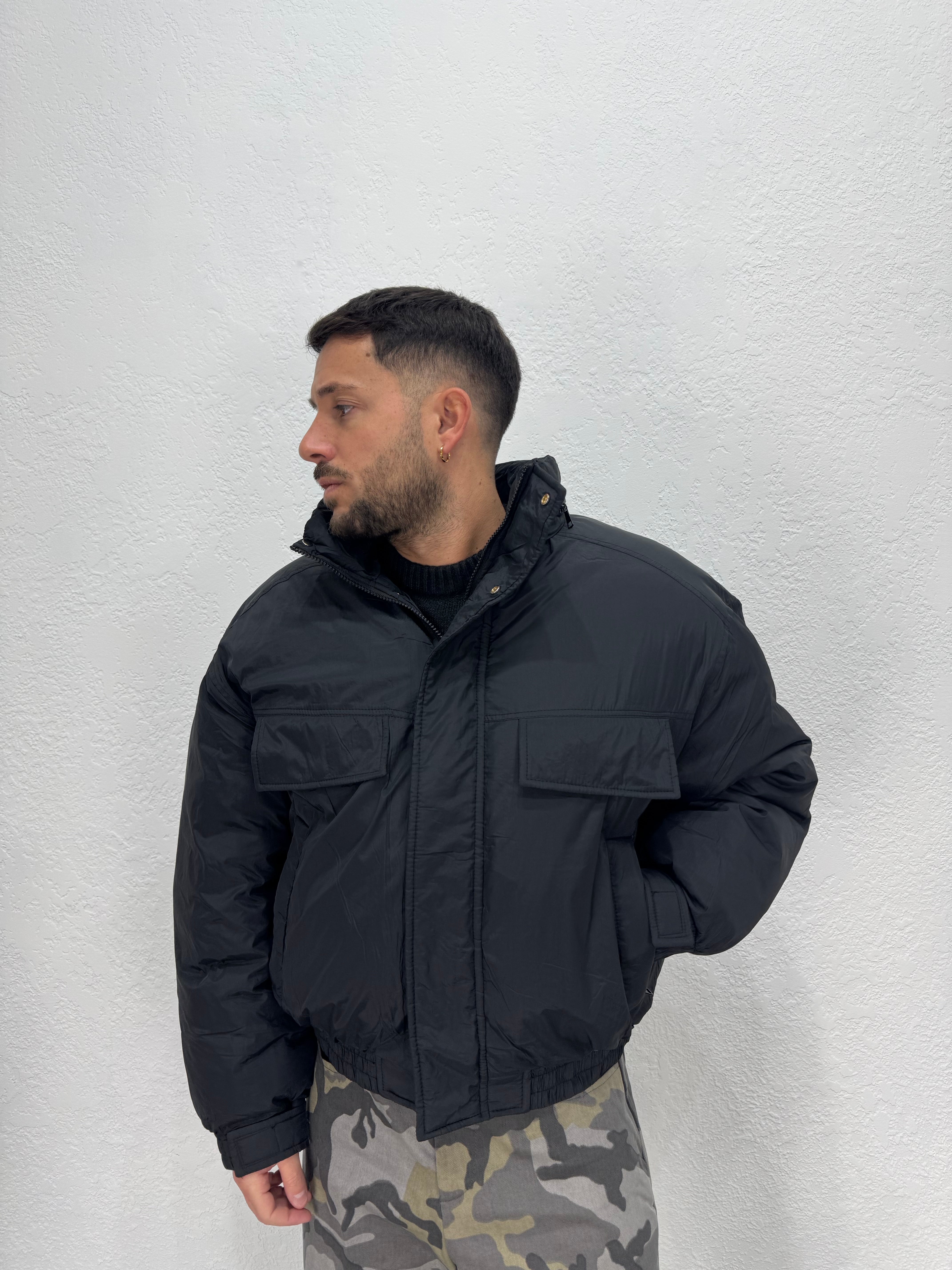 PUFFER CON TASCONI E MOLLA