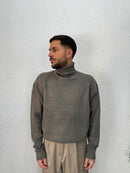 MAGLIONE COLLO ALTO LANA MOHAIR