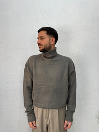 MAGLIONE COLLO ALTO LANA MOHAIR