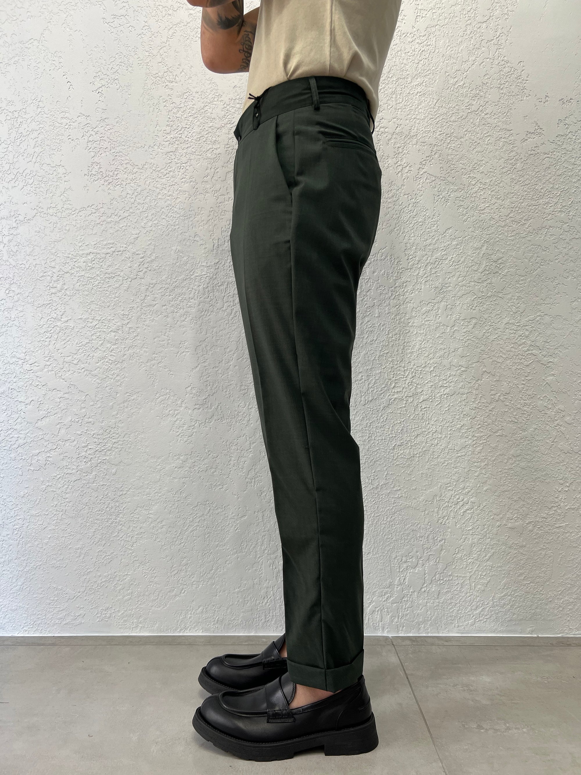 Pantalone Abito Monopetto Verde