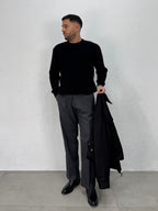 MAGLIONE GIROCOLLO A COSTE