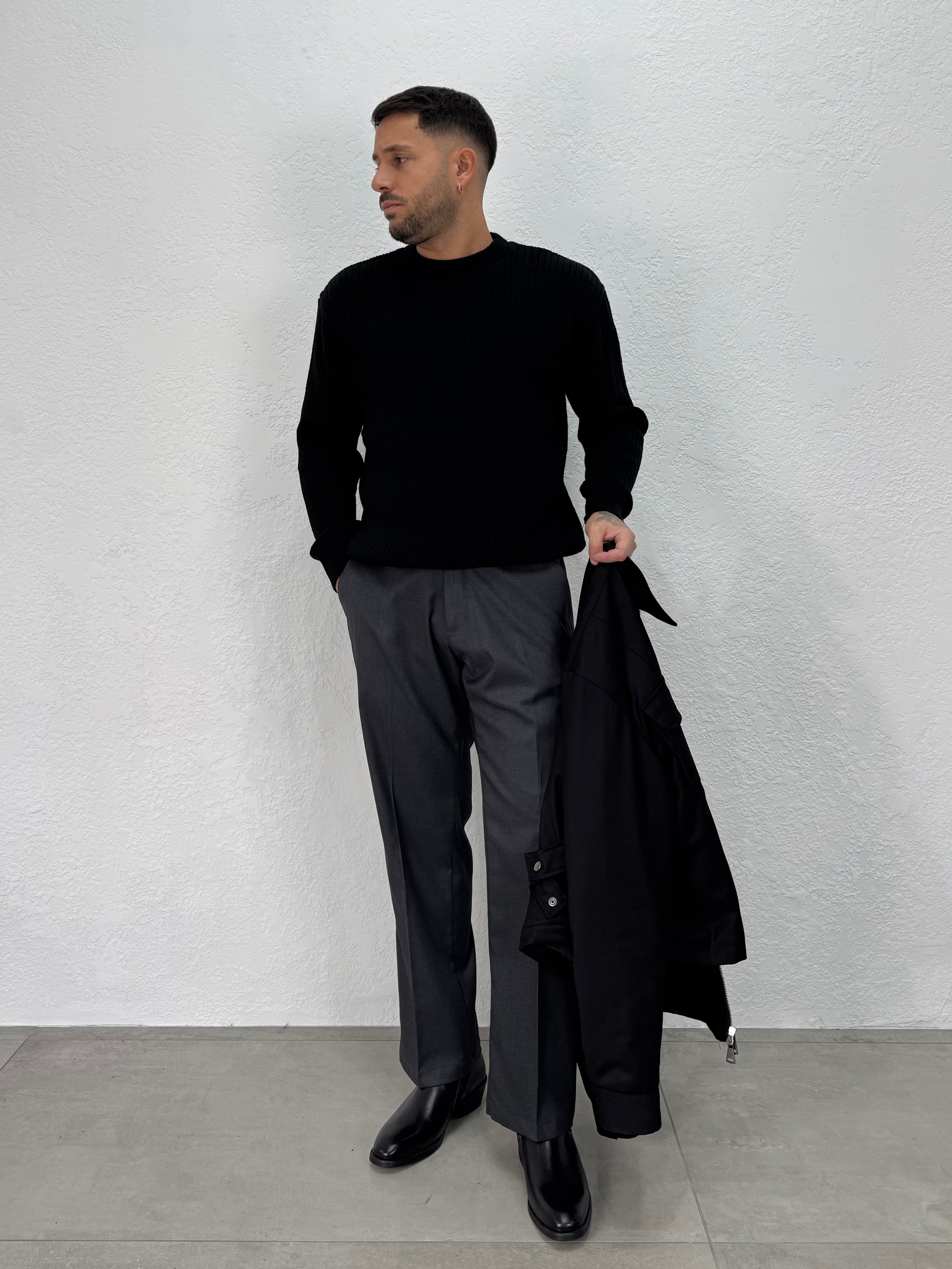 MAGLIONE GIROCOLLO A COSTE