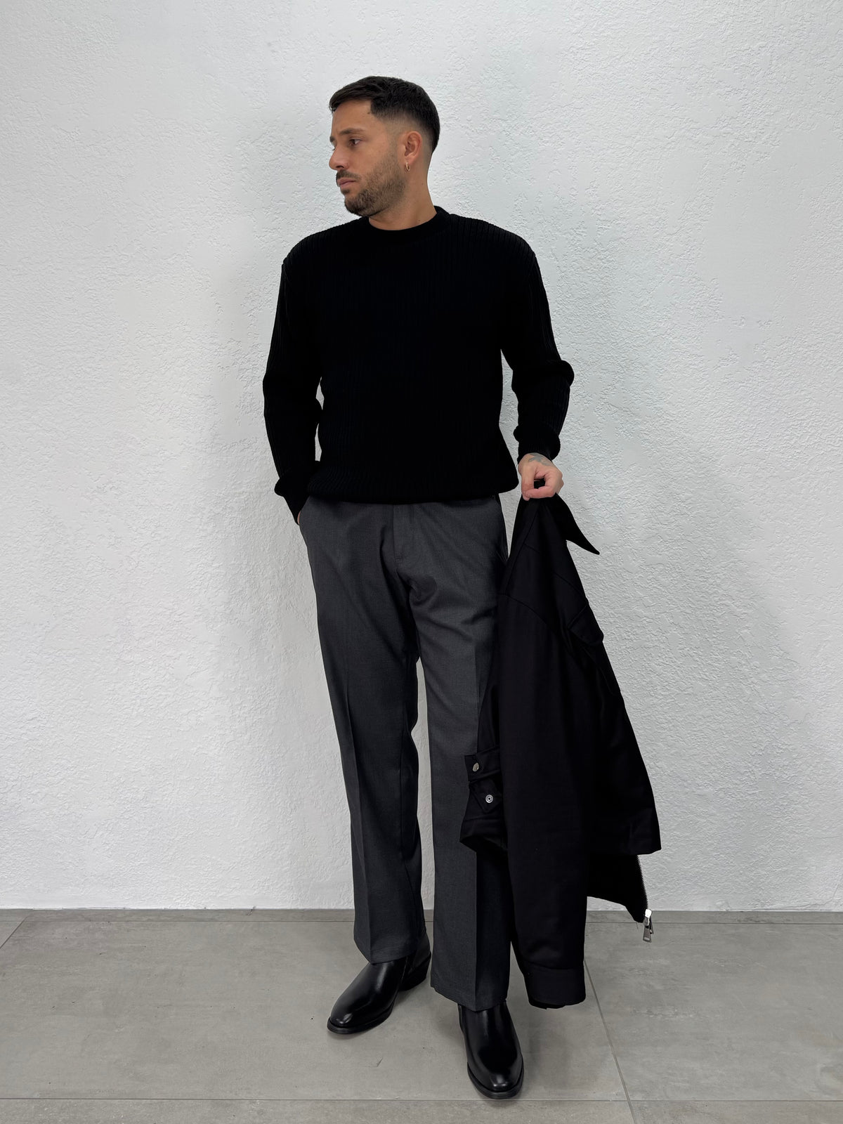 MAGLIONE GIROCOLLO A COSTE
