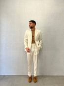 Giacca Monopetto Crema