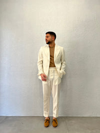 Giacca Monopetto Crema