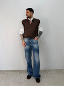 SMANICATO IN FILO CON COLLETTO