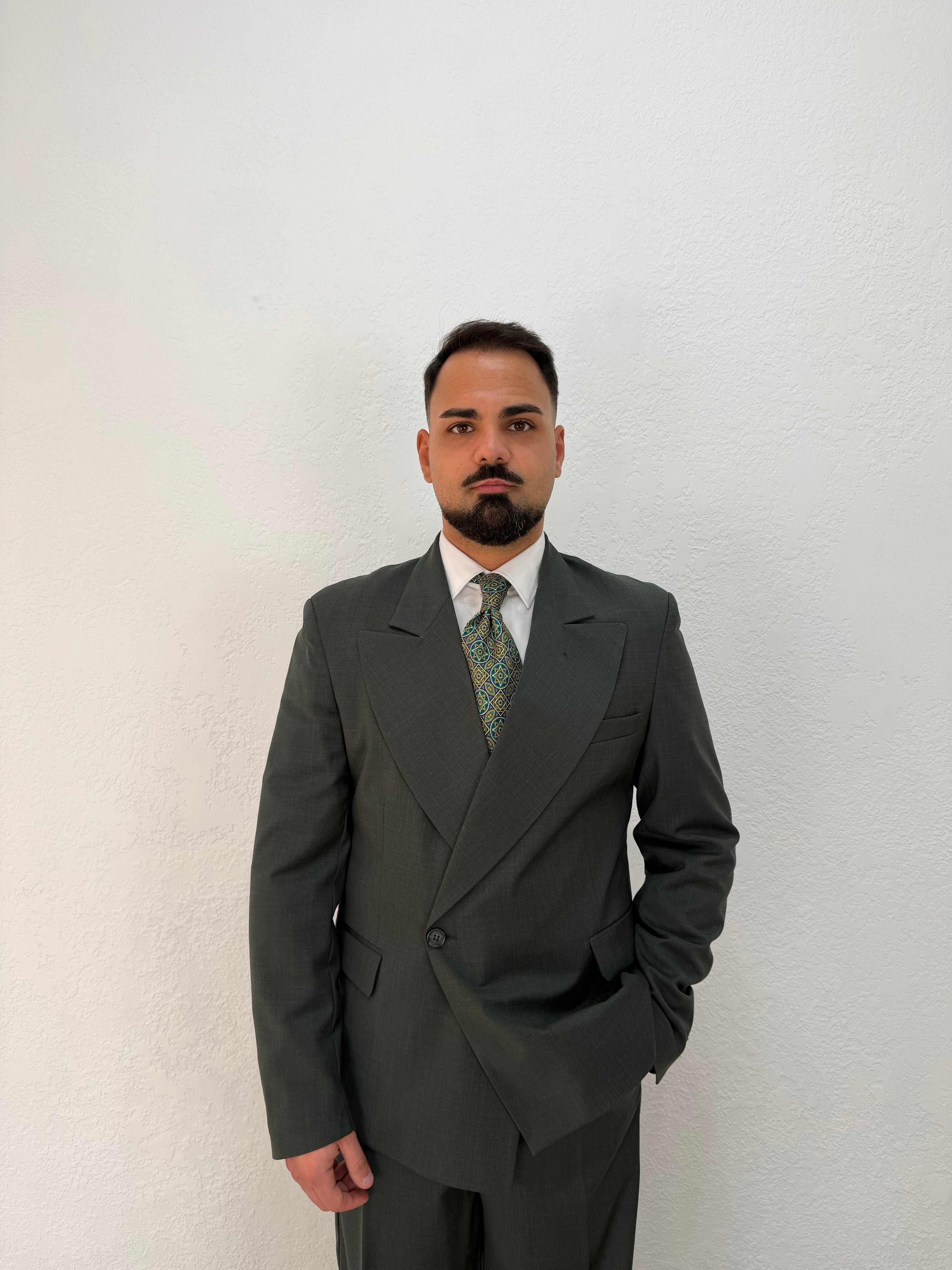 GIACCA DENZEL DOPPIOPETTO  VERDE SCURO