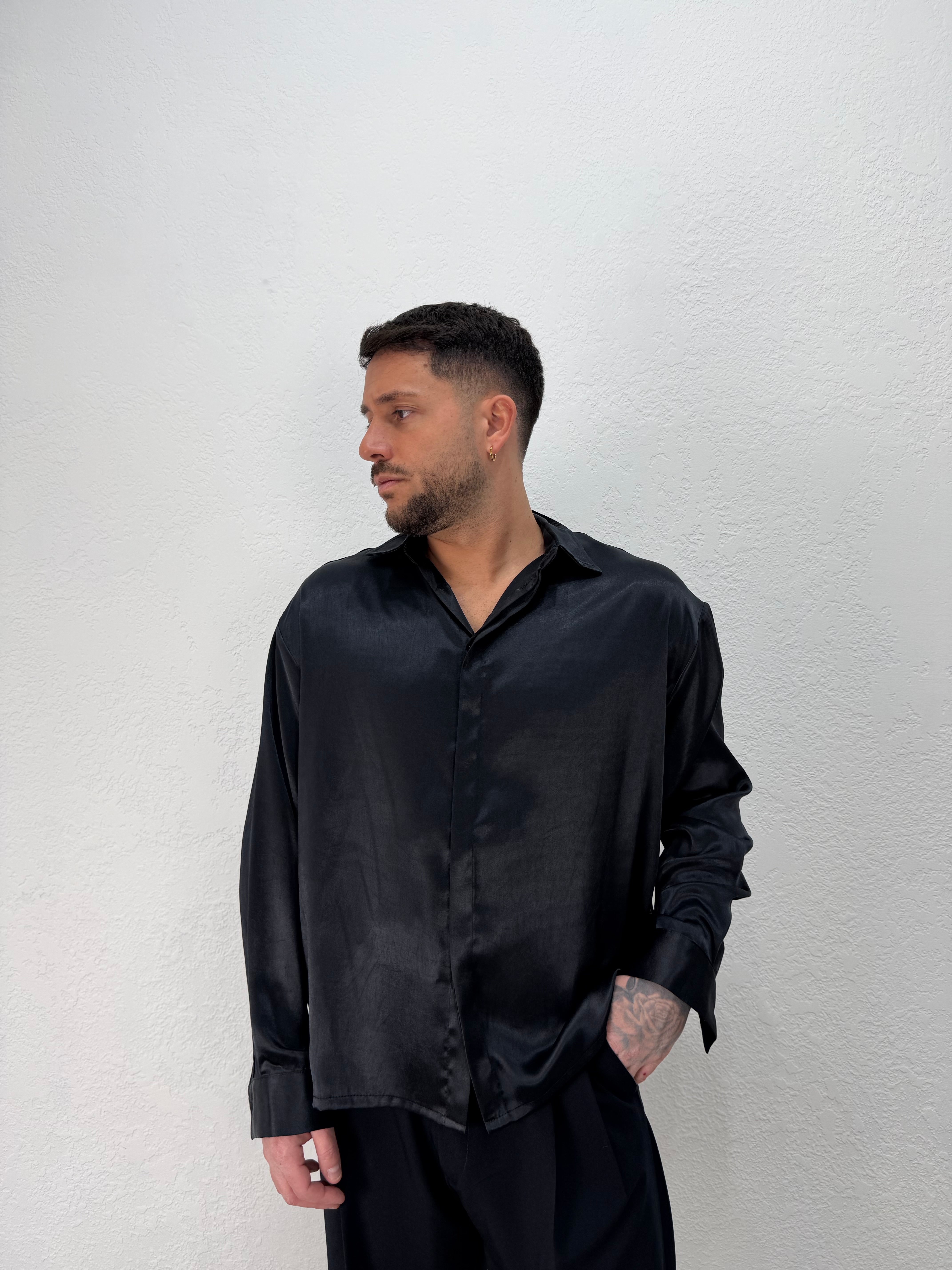 CAMICIA EFFETTO RASO