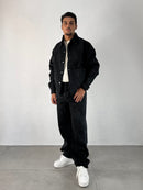CAMICIONE IN JEANS NERO LAVATO