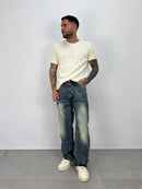 JEANS SABBIATO VERDE