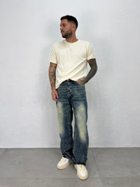 JEANS SABBIATO VERDE