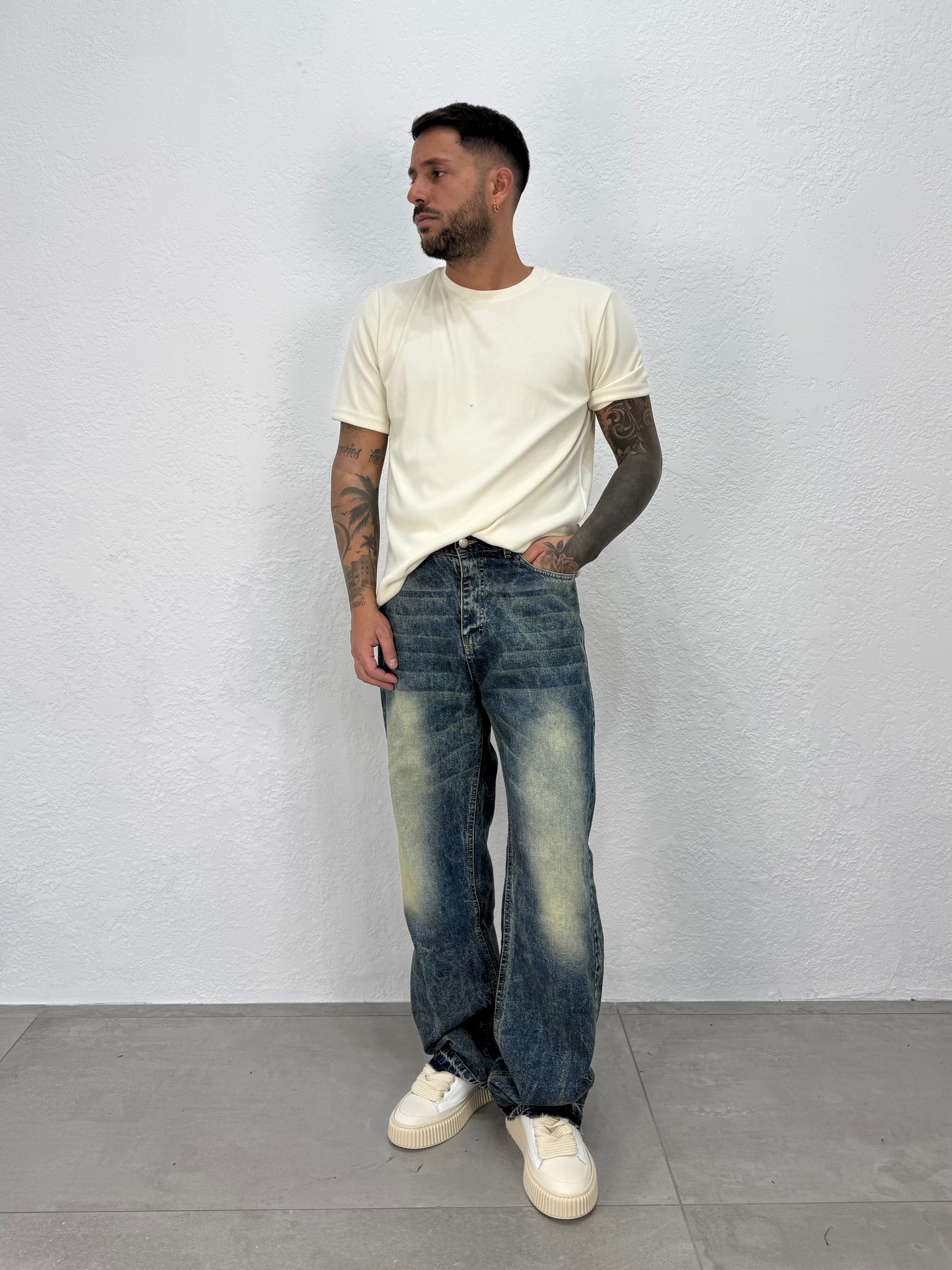 JEANS SABBIATO VERDE