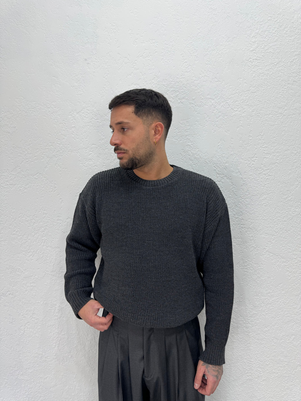 MAGLIONE GIROCOLLO CROPP