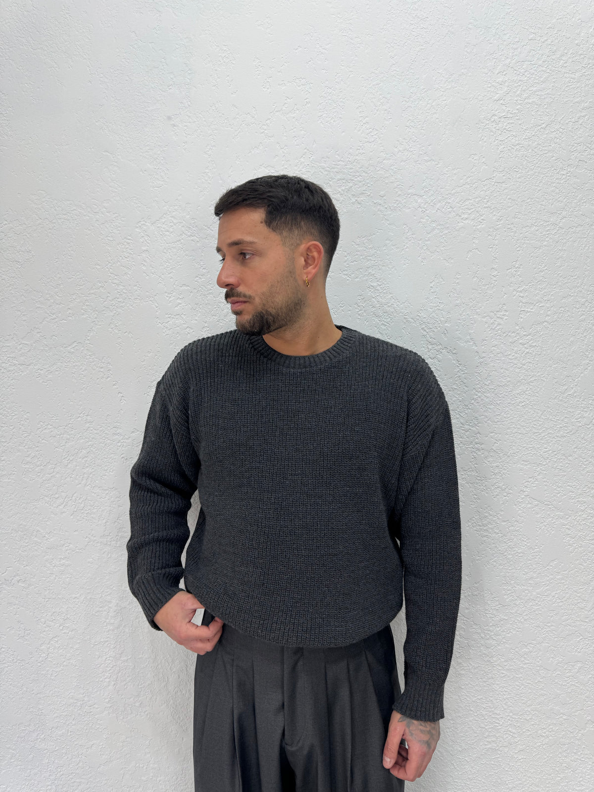 MAGLIONE GIROCOLLO CROPP