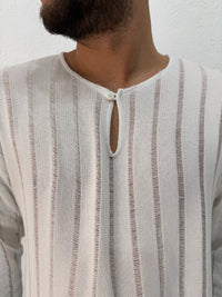 MAGLIA IN FILO MANICA LUNGA HAITI