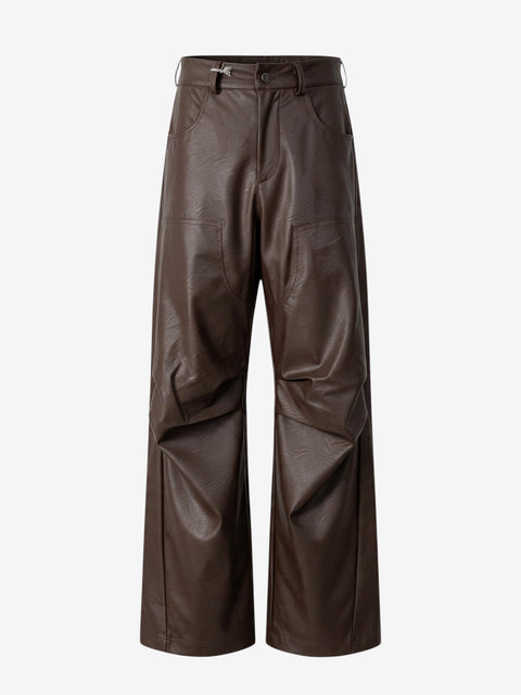 PANTALONE EFFETTO PELLE