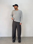 MAGLIONE TRECCIA CROPP