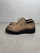 Stringata Punta Quadrata Beige Sporcato