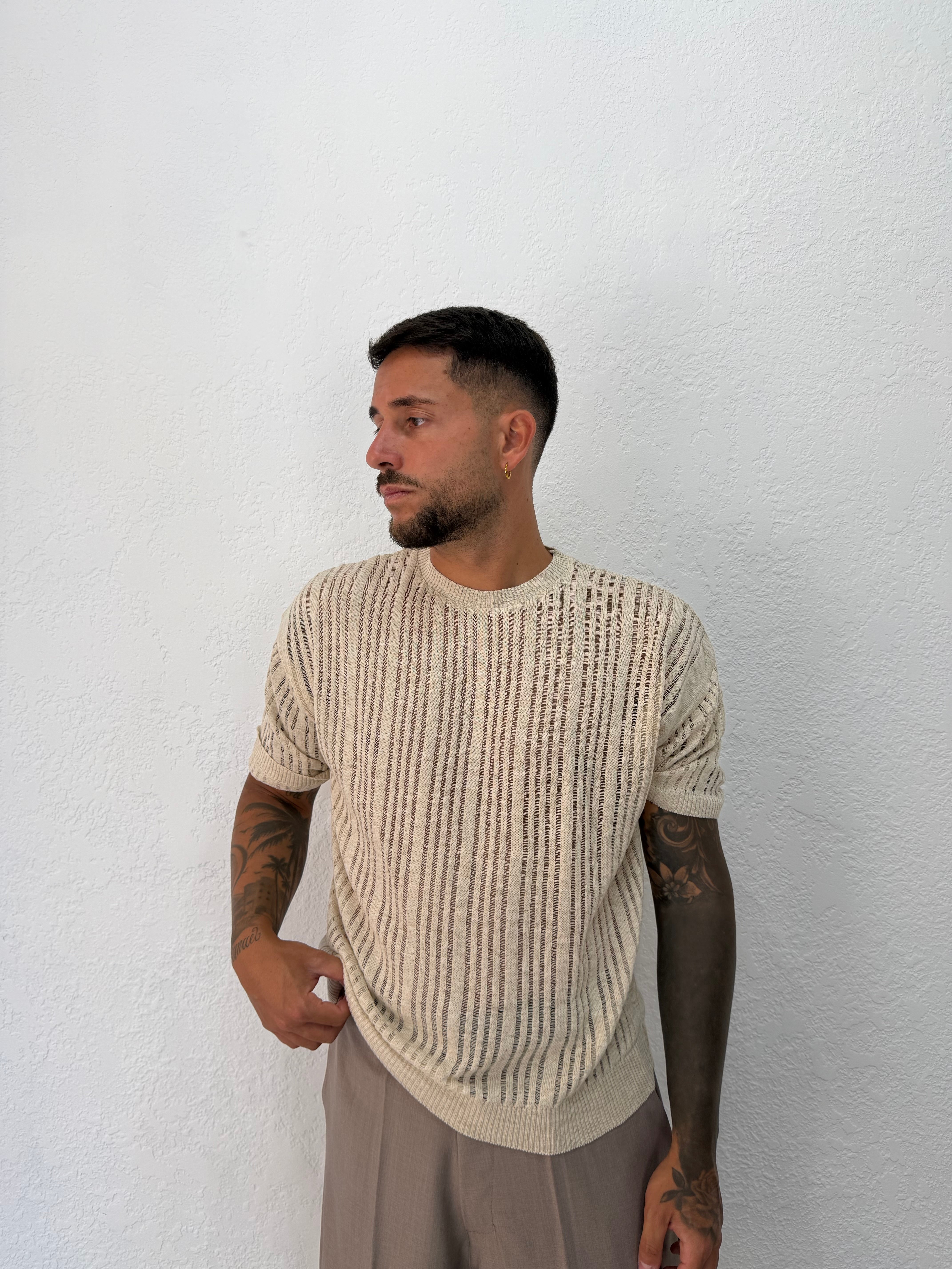 MAGLIA IN FILO VELATA
