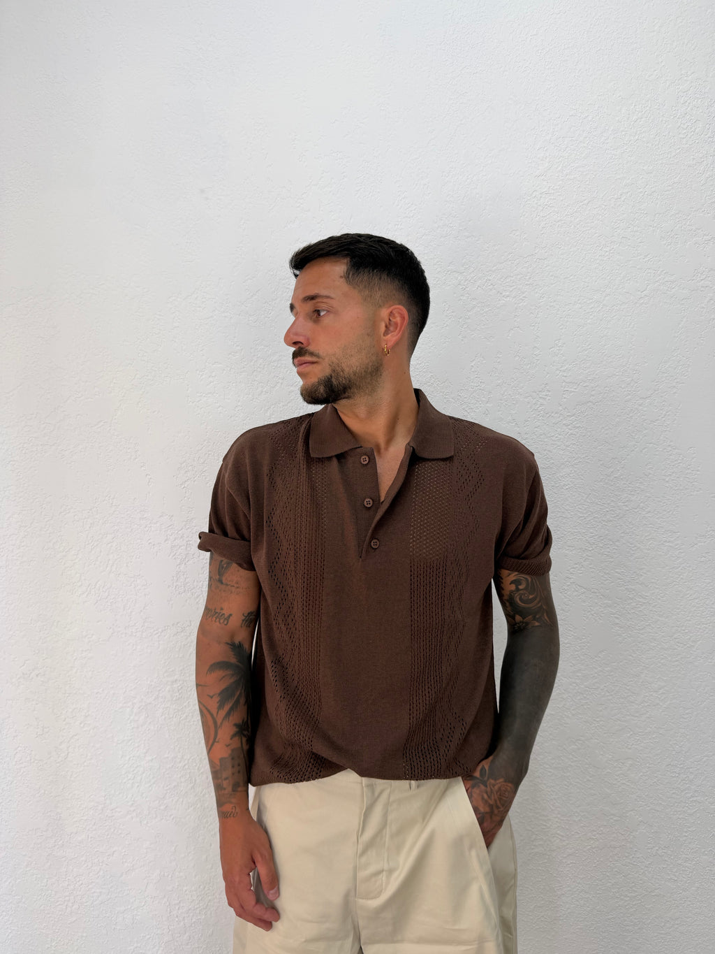 POLO IN FILO CON TRAMA