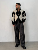 CARDIGAN FULL ZIP ROMBO