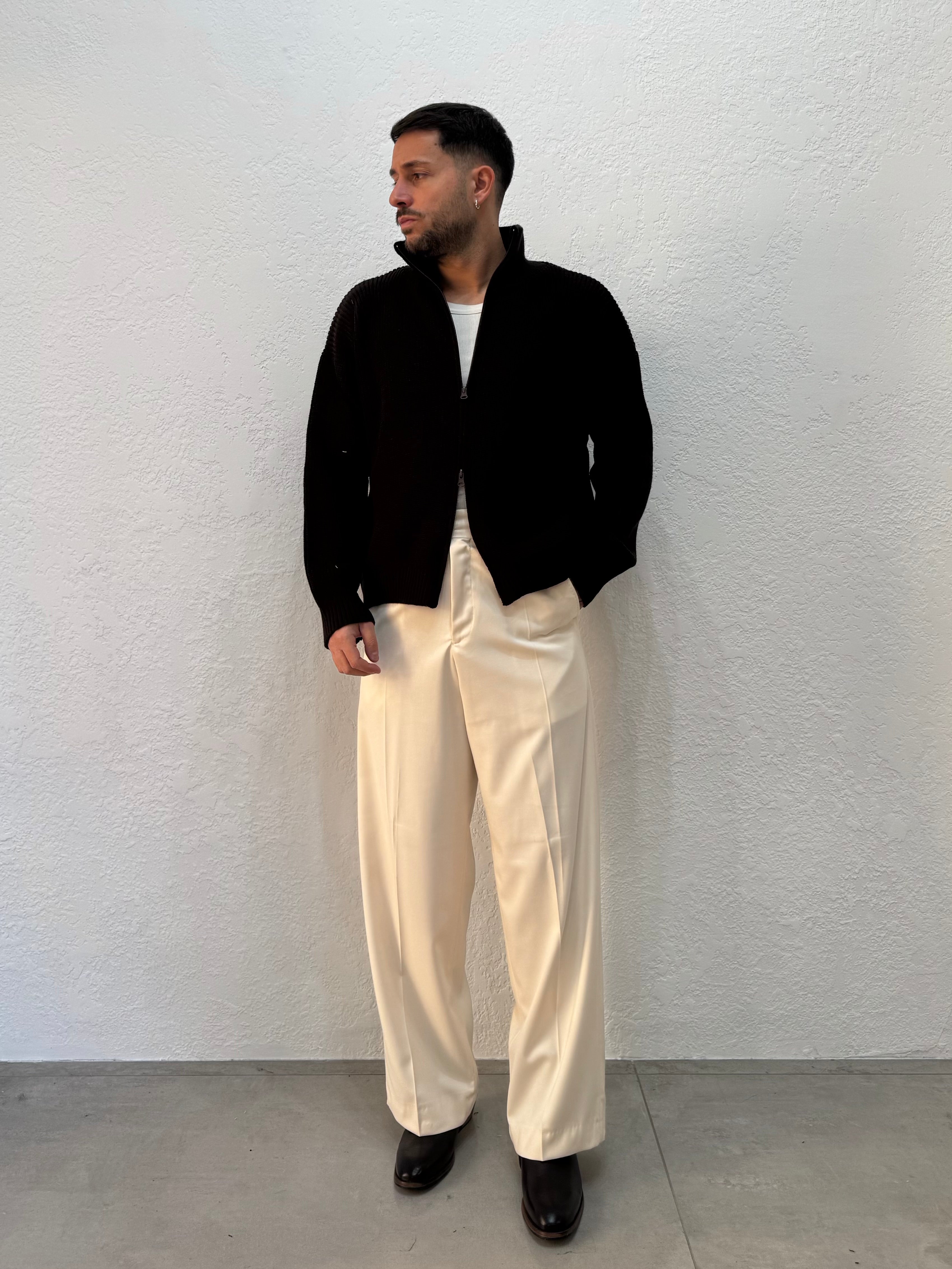 CARDIGAN FULL ZIP DOPPIO CURSORE