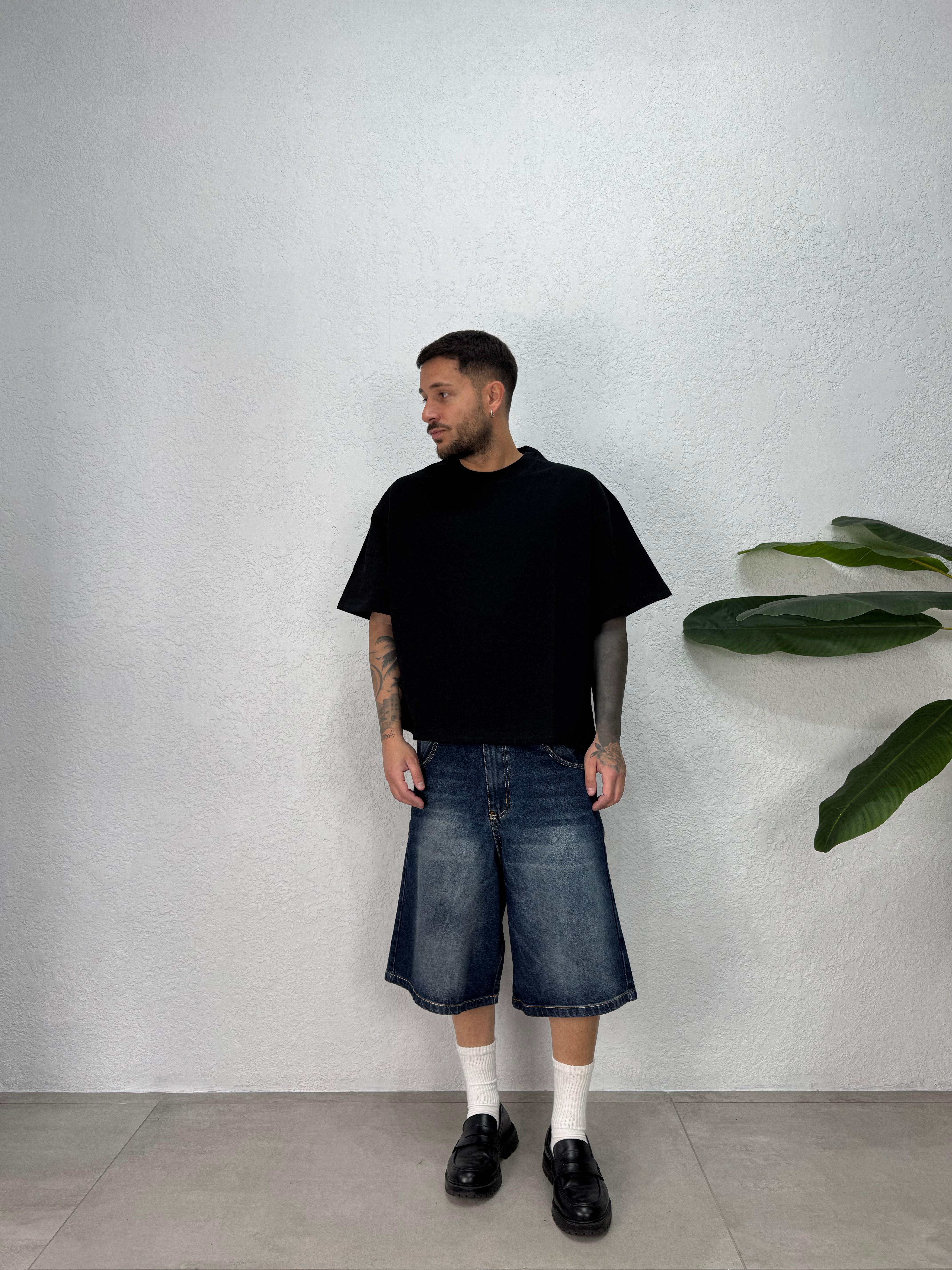 Bermuda in Jeans Over