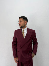 GIACCA DENZEL DOPPIOPETTO BORDEAUX