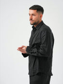 CAMICIA SAFARI CON TASCONI LINO