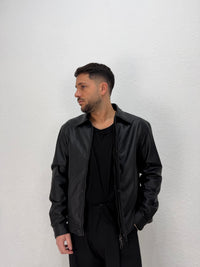 JACKET EFFETTO PELLE