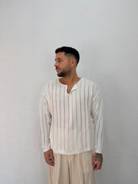MAGLIA IN FILO MANICA LUNGA HAITI