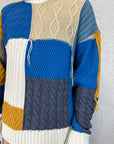 Maglione Mezzo Collo Pacthwork