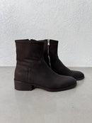 Stivale in Pelle Cuoio con Zip